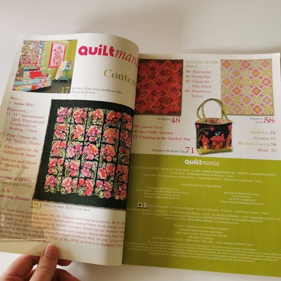 Quiltmania Magazine Quilt #84 Issue 2011 Crafts Quilting Patterns Patchwork - Picture 3 of 6